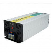 Інвертор напруги RITAR RSCU-4000, 12V/220V, 4000W з правильною синусоїдою, вбудований зарядний пристрій, 1xShuko, 1xUSB, клемні колодки, BOX, Q2