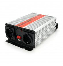 Інвертор напруги RITAR RSX-1000, 12V/220V, 1000W з апроксимувати синусоїдою, 2xShuko, 1xUSB, клемні дроти, BOX, Q8