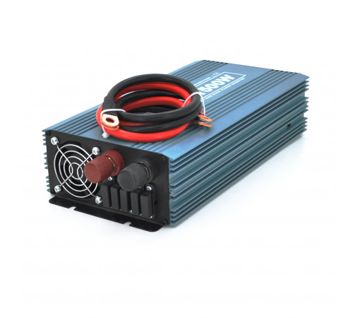 Инвертор напряжения Mexxsun MXS-1500, 12V/220V, 1500W с модифицированной синусоидой, 2 Shuko, клеммные провода, Q6