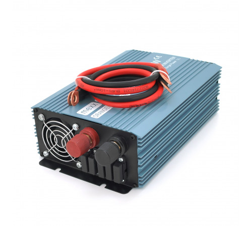 Інвертор напруги Mexxsun MXS-1000, 24V/220V, 1000W з модифікованою синусоїдою, 1 Shuko, клемні дроти, Q4