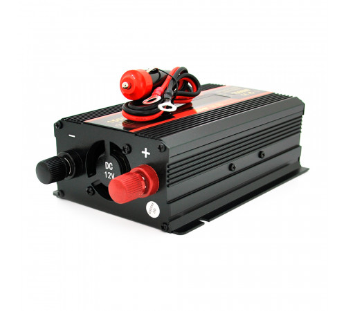 Інвертор напруги CARMAER1500W (300 Вт), 12/220V з апроксимованою синусоїдою, 1Shuko, 2*USB (DC:5V/2A), крокодили+ прикурювач, Q20
