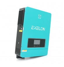 Гібридний інвертор Exelon EMAX PRO-10.2 KW, 10200VA, 48V, струм заряду 0-160A, MPPT (90-450VDC, 2/18A), 530x390x170mm, 16.2 kg