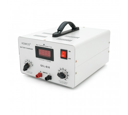 Зарядное устройство для аккумуляторов QCL-B30, AGM/LiFePO4, output:48V, 5А-40А, крокодилы, 290x247x157mm