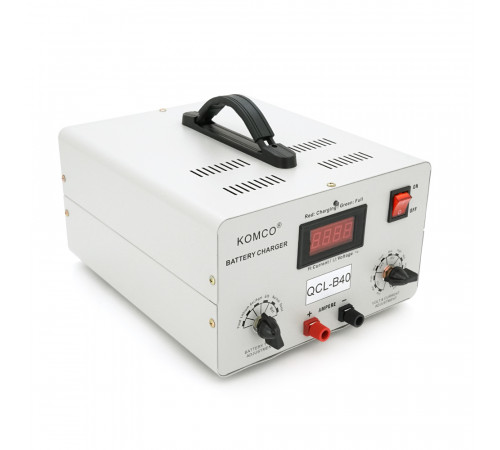 Зарядний пристрій для акумуляторів QCL-B40, AGM/LiFePO4, output:48V,60V, 72V, 5А-40А,+ крокодили, 290x247x157mm