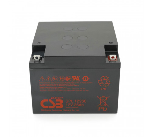 Акумуляторна батарея CSB GPL12260, 12V 26Ah (166х175х125 мм), Q2/72 (В'ЄТНАМ)