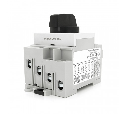 Поворотний вимикач зовнішнього монтажу HGN4-NL1-16, DC1000V, 16A, 4P, Grey