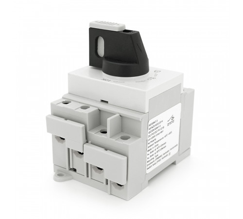 Поворотний вимикач зовнішнього монтажу HGN4-L1-32, DC1000V, 32A, 2P, Grey