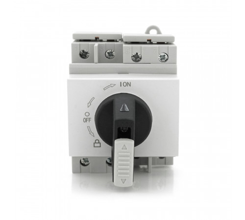 Поворотний вимикач зовнішнього монтажу HGN4-L1-32, DC1000V, 32A, 2P, Grey