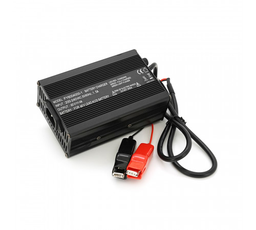 Зарядное устройство для аккумуляторов AGM 60V, 4A, + крокодилы, 135x90x50mm