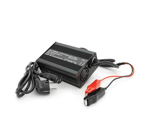 Зарядное устройство для аккумулятора AGM 36V,6A,+ крокодилы,135x90x50mm