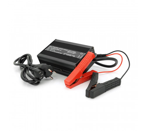 Зарядное устройство для аккумуляторов AGM 24V, 10A, крокодилы, 135x90x50mm