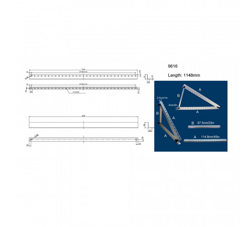 Регульована система кріплення для сонячної панелі (1 панель, алюміній) Optonica