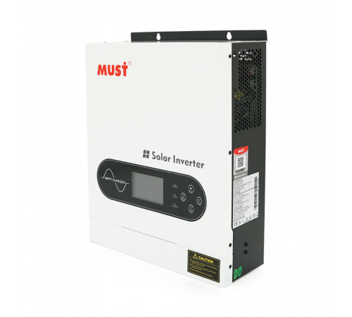 Гибридный инвертор MUST PV1800-1612 ECO, 2000VA/1600W, 12V, ток заряда 16-80А, MPPT 80А, 290*367*111мм, 6,4 кг