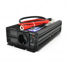 Инвертор напряжения DA-3000Q (DC:1500W), 12/220V с аппроксимированной синусоидой, 1Shuko, клеммные провода, Q6