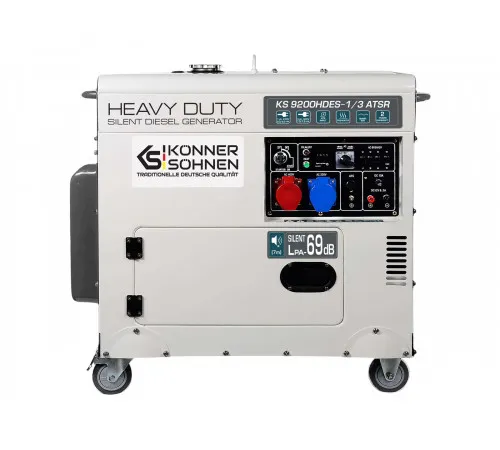 Дизельний генератор KS 9200HDES-1/3 ATSR (EURO V) (Пошкоджена упаковка) Дизельний генератор KS 9200HDES-1/3 ATSR (EURO V) (Пошкоджена упаковка)