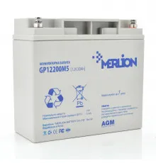 Акумуляторна батарея MERLION AGM GP12200M5 12 V 20 Ah ( 180 x 78 x 165 (168) )  Q4