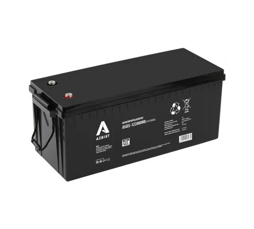 Акумулятор AZBIST Super GEL ASGEL-122000M8, Black Case, 12V 200.0Ah (522 x 240 x 219) Q1/18