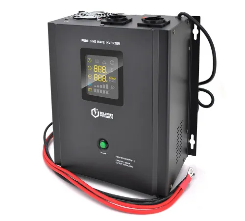 ИБП с правильной синусоидой Europower PSW-EP1000WM12 (700 Вт) 10/20А, настенный, под наружную АКБ 12В, Q1 (410*330*278) 9,15 кг (312*270(310)*17)