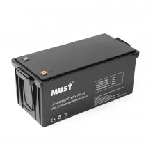 Аккумуляторна батарея Must LiFePO4 LP15-24200 25.6V 200Ah, 5,12kWh, BMS100A@4S, 6000 cycles, 522x240x218, 45kg