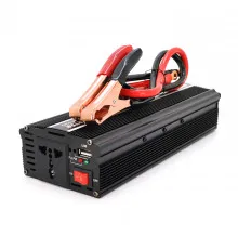 Инвертор напряжения PI 4000ВА(2000Вт), 12/220V, approximated, 1 универсальная розетка, клемм + крокодилы