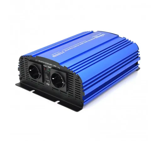 Инвертор напряжения Tommatech MS-2500, 24V/220V, 2500W с апроксимированной синусоидой, 2Shuko, USB, 2*клемные провода, 10 предохранителей, Q2