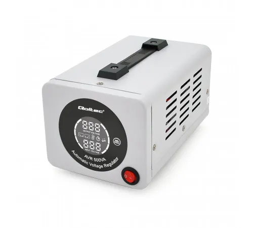 Стабілізатор Qoltec AVR-500VA, аналогова індикація, 400W, 1 schuko, Q6 Стабілізатор Qoltec AVR-500VA, аналогова індикація, 400W, 1 schuko, Q6