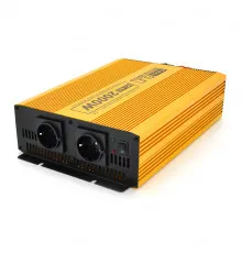Інвертор напруги Mexxsun MXSPSW-2000, 12V/220V, 2000W з правильною синусоїдою, 2 Shuko, клемні дроти, Q2