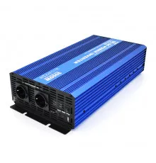Інвертор напруги Carspa-SINUS P3000-122  (3000Вт), 12/220V, 2xShuko, 1USB, клеми, Box Q2