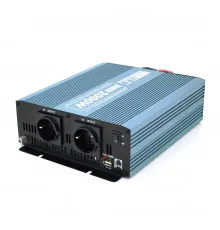 Інвертор напруги Mexxsun MXS-2000, 12V/220V, 2000W з модифікованою синусоїдою, 2 Shuko, клемні дроти, Q4