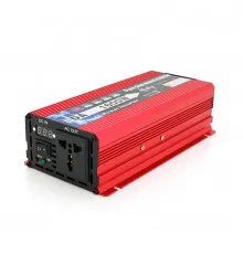 Инвертор напряжения DA-1600M (DC:800W), 12/220V с апроксимированной синусоидой, 1 универсальная розетка, клеммные провода, Q24