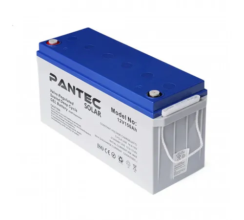 Аккумуляторная батарея PANTEC 150-12 GEL 12V 150 Ah (483 x 170 x 238), 43.6 кг Grey Q1/48