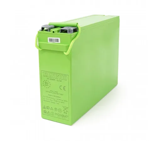 Акумуляторна батарея MONBAT FRONT TERMINAL 12MVR100 AGM 12V/100 Ah, 398x110x286 мм, 32,9 кг